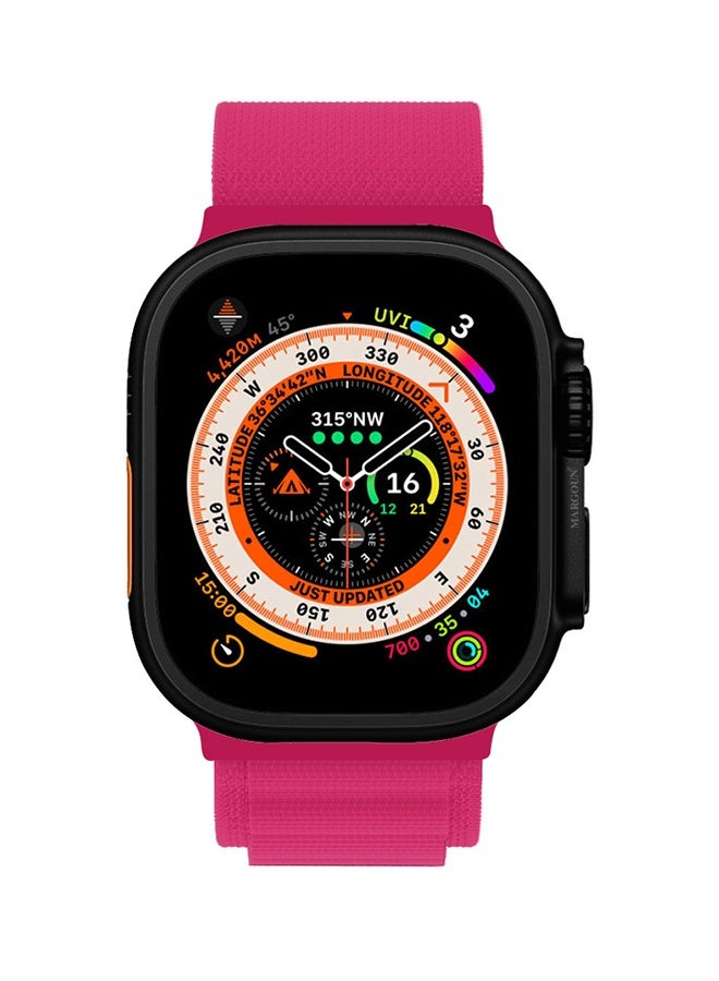 Replacement Band for Apple Watch Band 38mm 40mm 41mm (42mm Series 10) - Alpine Loop Band for Women Men - Adjustable With Metal G-Hook - Pink - Image 3